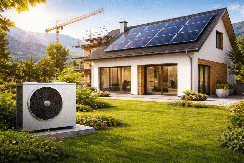 Vous construisez à Genève ? Découvrez les meilleures solutions de chauffage, solaire photovoltaïque et thermique, ainsi que la ventilation adaptée aux normes énergétiques genevoises.